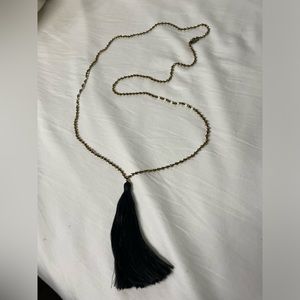 Zacasha Beaded Tassel Necklace